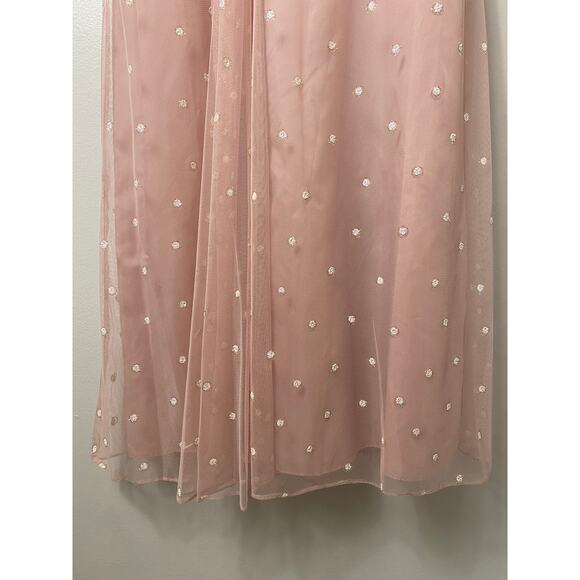 NWT ADRIANNA PAPELL DRESS GOWN 4 PINK FORMAL EVENING WEDDING GUEST BRIDESMAID - Picture 14 of 16